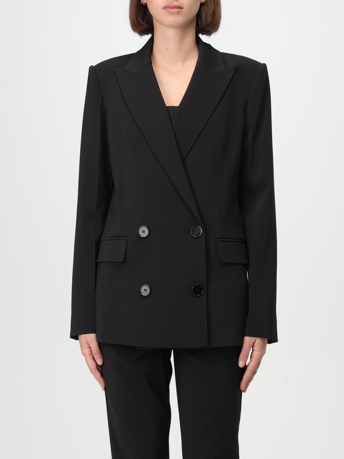 PATRIZIA PEPE BLAZER: Blazer doppiopetto Patrizia Pepe in crêpe , Nero - Img 1