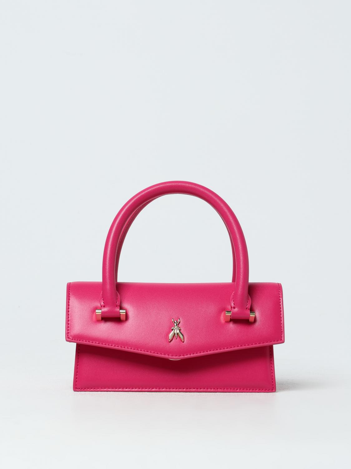 PATRIZIA PEPE BORSA MINI: Borsa Fly Bamby Patrizia Pepe in pelle , Fuxia - Img 1