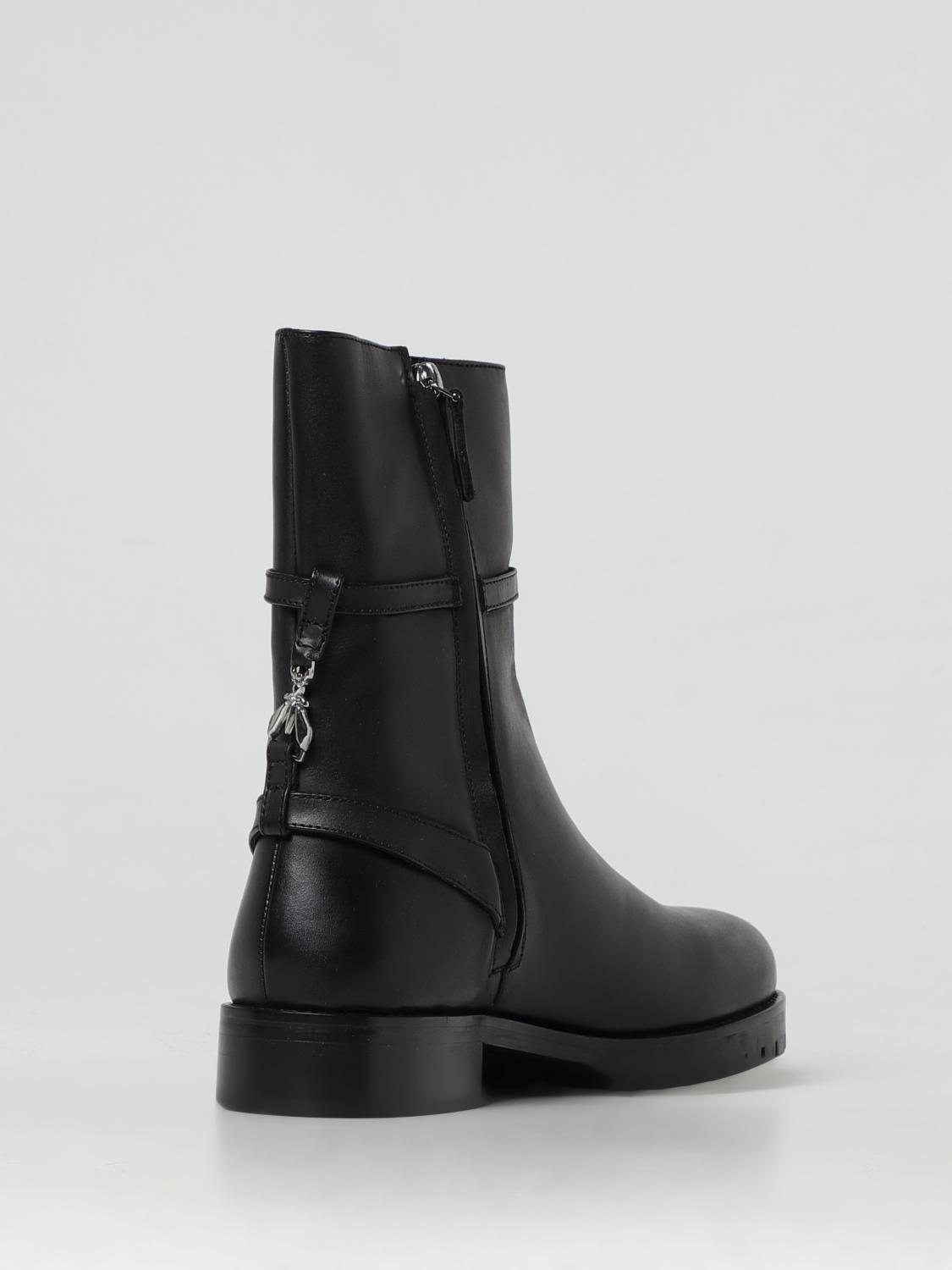 PATRIZIA PEPE FLAT ANKLE BOOTS: Shoes woman Patrizia Pepe, Black - Img 3