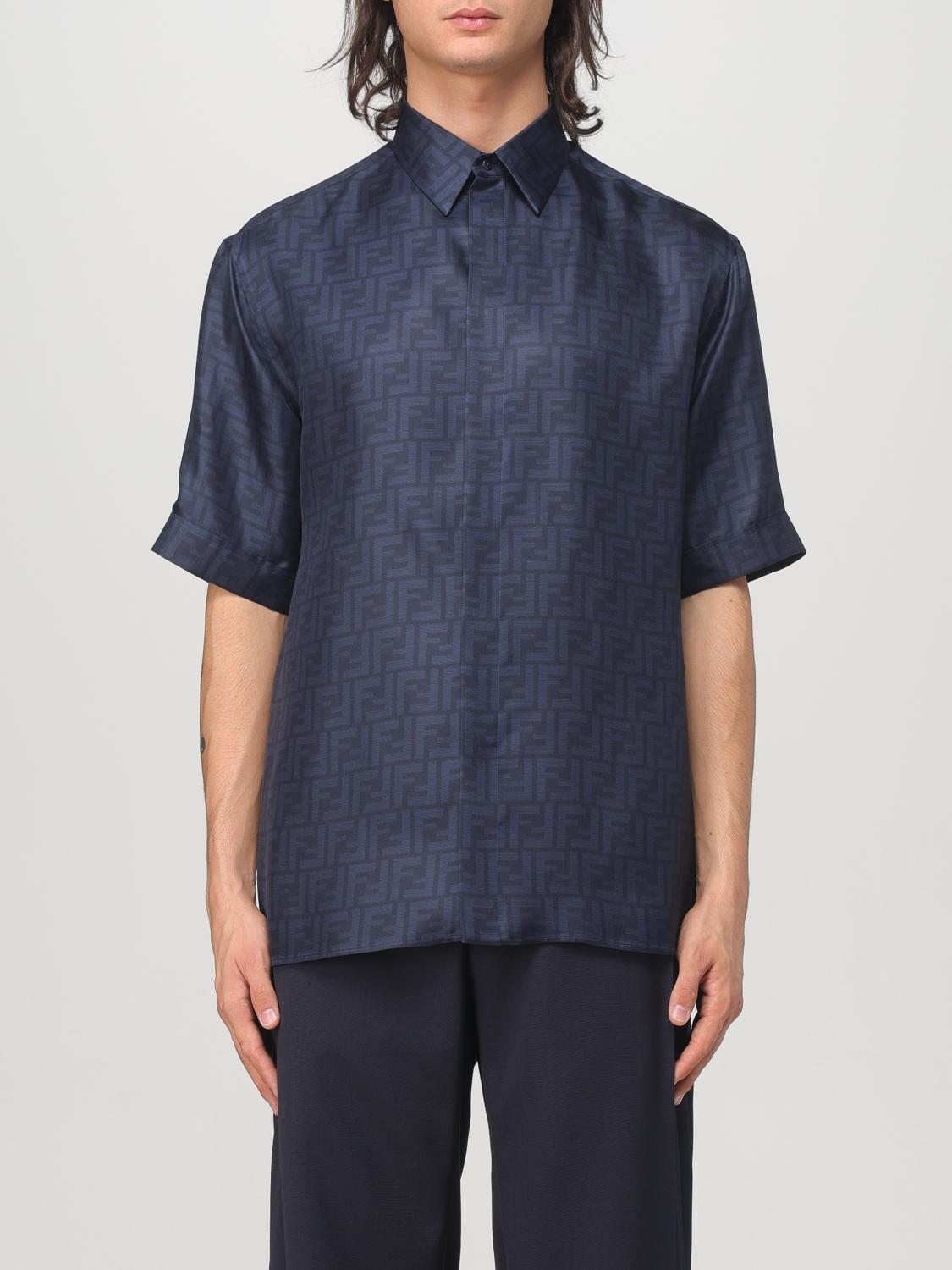 FENDI SHIRT: Shirt men Fendi, Blue - Img 1