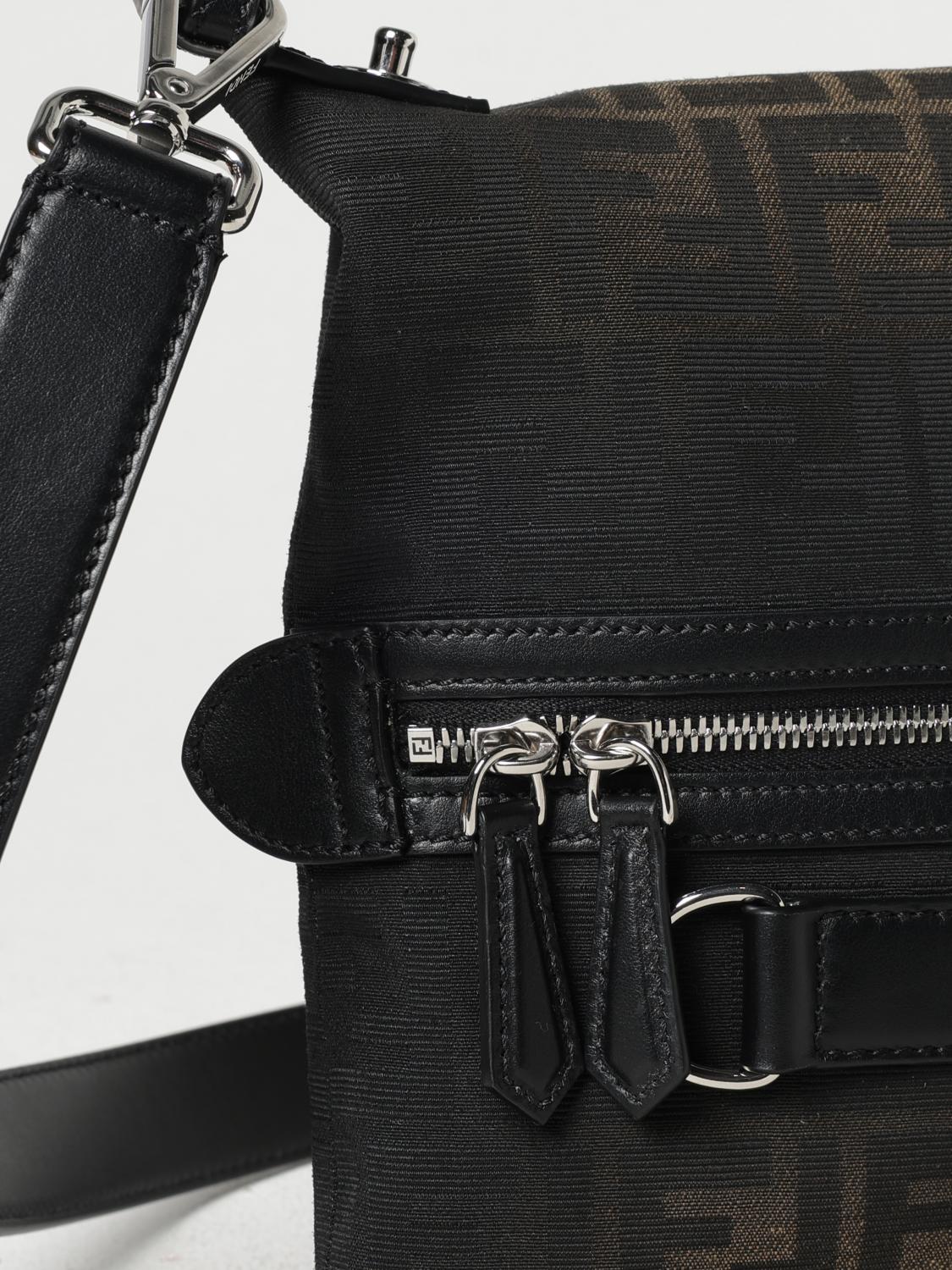 FENDI BORSA A TRACOLLA: 手袋 男士 Fendi, 棕色 - Img 4