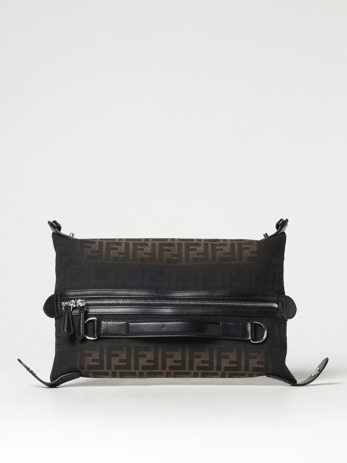 FENDI BORSA A TRACOLLA: 手袋 男士 Fendi, 棕色 - Img 6