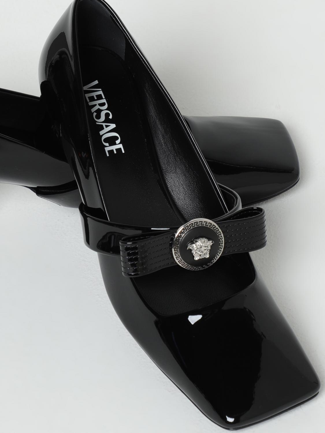 VERSACE ABSATZSCHUHE: Schuhe damen Versace, Schwarz - Img 4