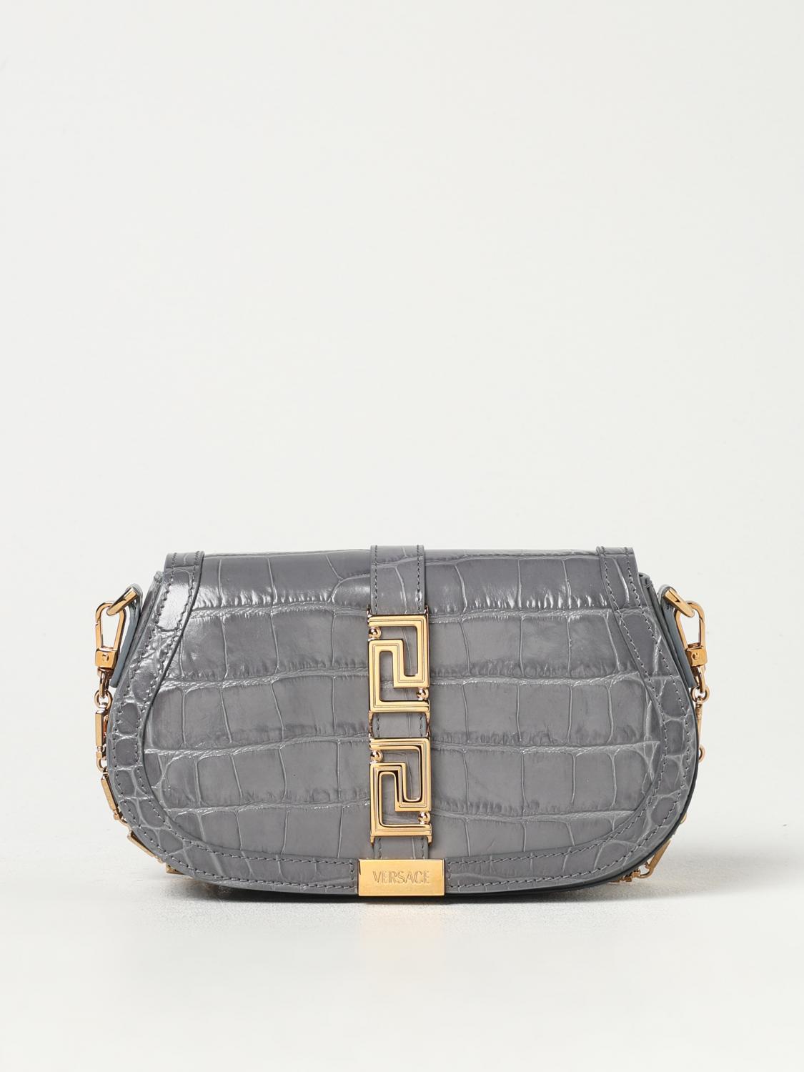 VERSACE SHOULDER BAG: Shoulder bag woman Versace, Grey - Img 1