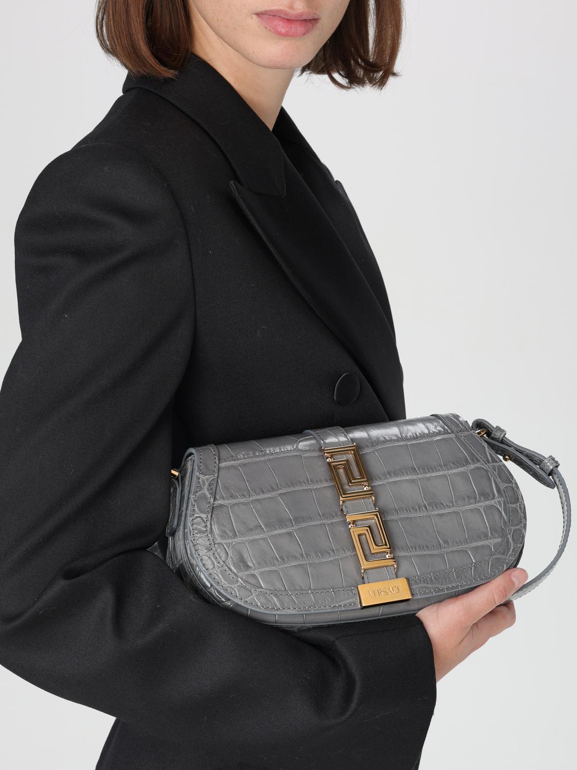 VERSACE SHOULDER BAG: Shoulder bag woman Versace, Grey - Img 2