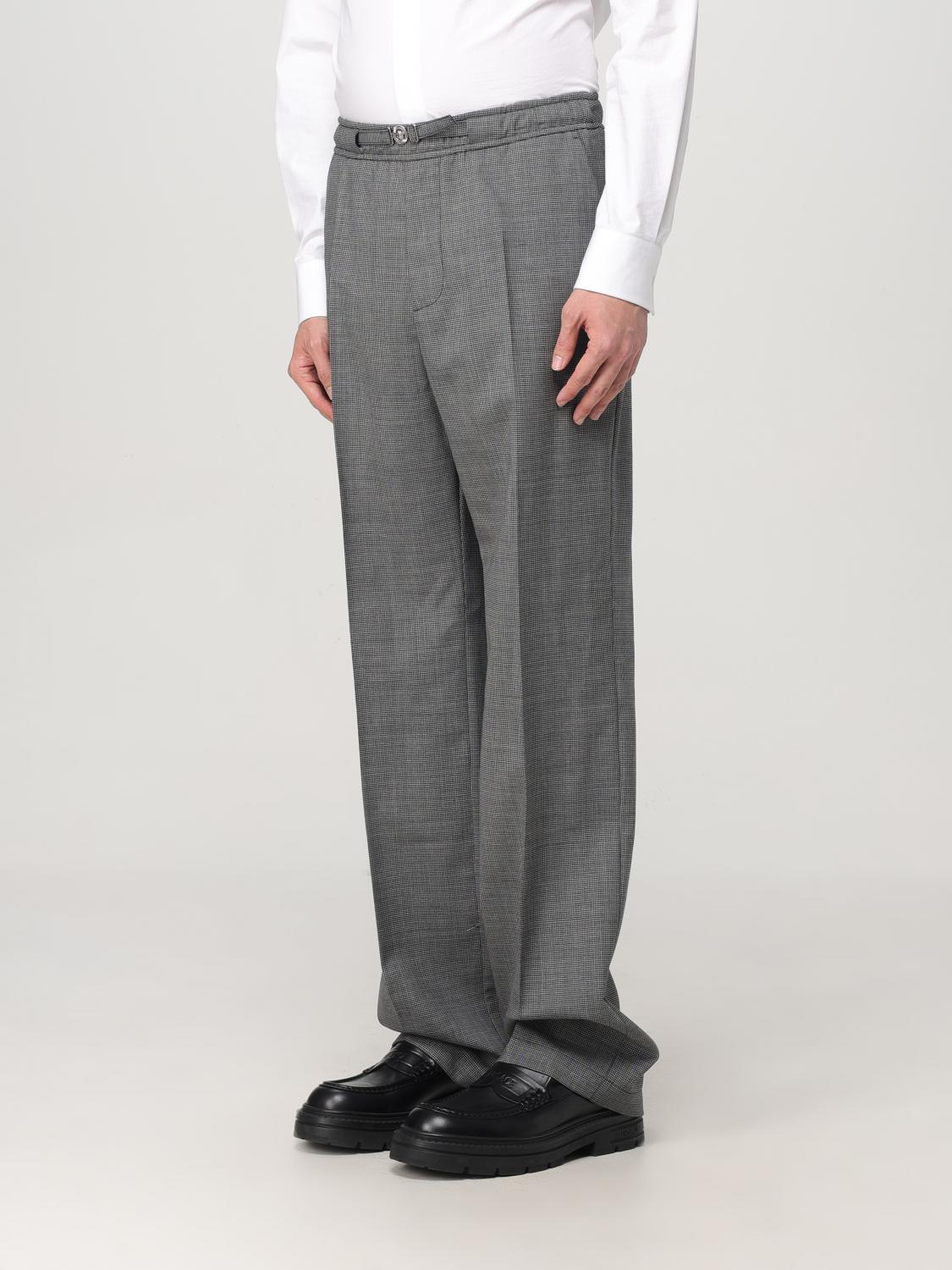 VERSACE PANTS: Pants men Versace, Charcoal - Img 4