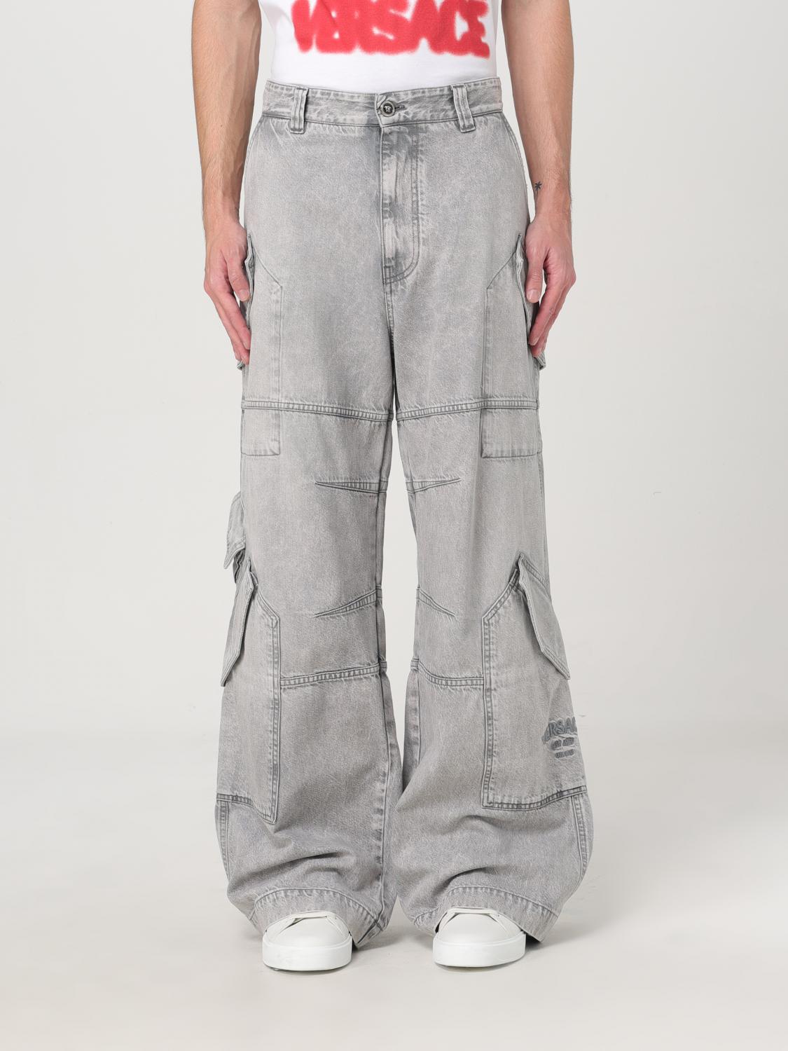 VERSACE JEANS: Jeans men Versace, Grey - Img 1