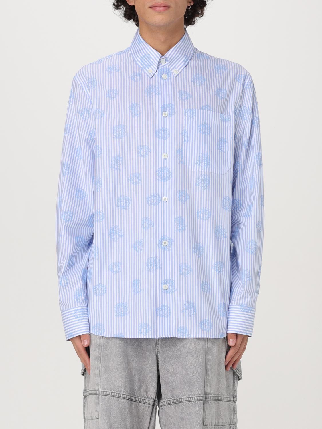 VERSACE SHIRT: Shirt men Versace, Gnawed Blue - Img 1