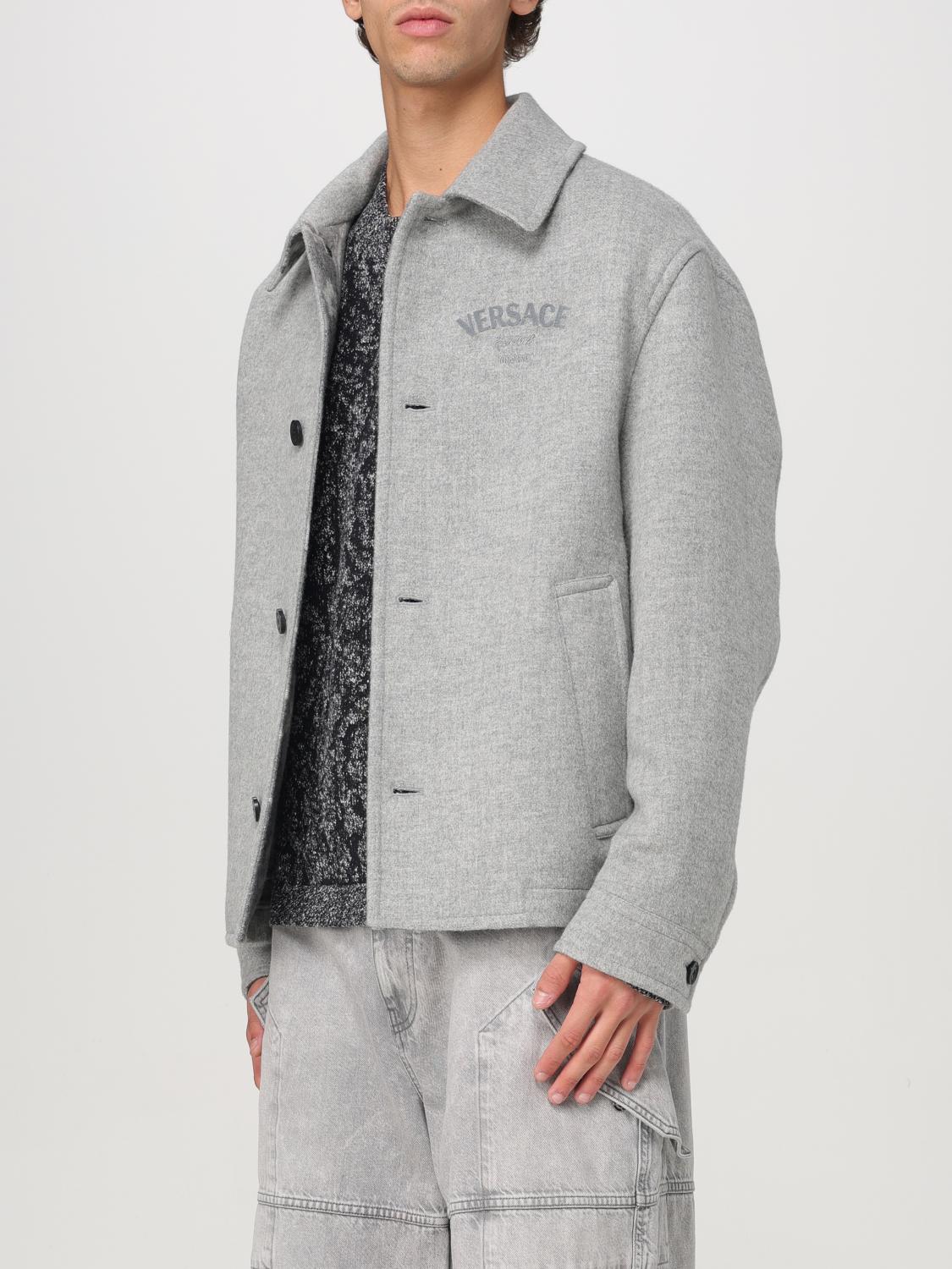 VERSACE JACKET: Jacket men Versace, Grey - Img 4