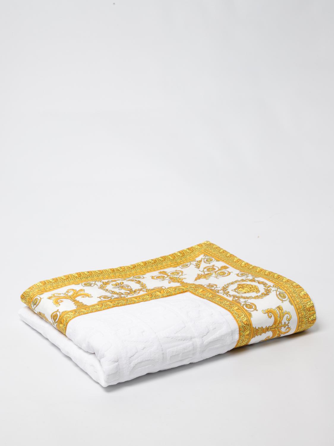 VERSACE HOME BATH AND BEACH TOWELS: Bath and beach towels lifestyle Versace Home, 화이트 - Img 1