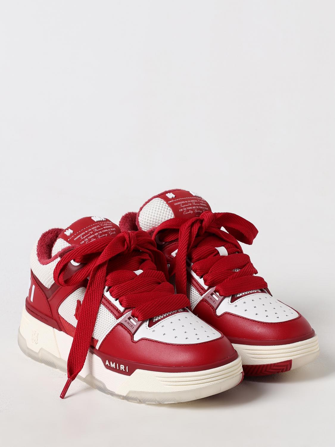AMIRI SNEAKERS: Sneakers MA-1 Amiri in pelle e mesh , Rosso - Img 2