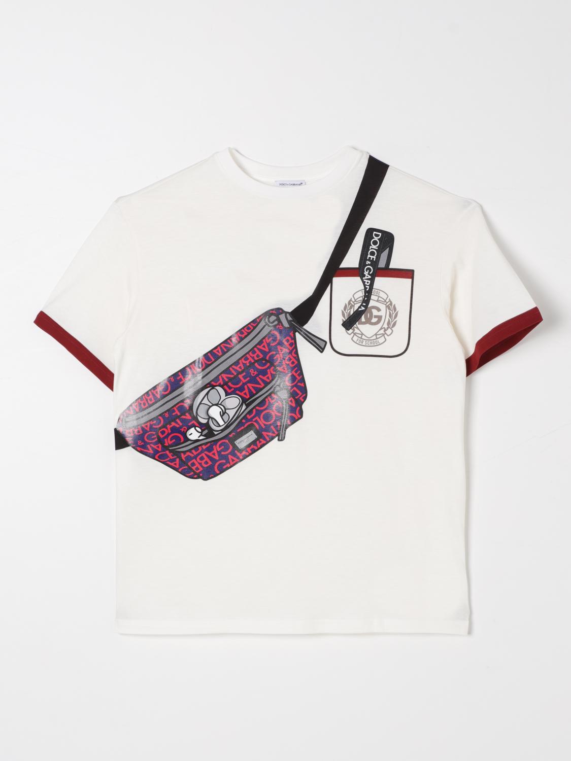 DOLCE & GABBANA T-SHIRT: T-shirt kids Dolce & Gabbana, White - Img 1