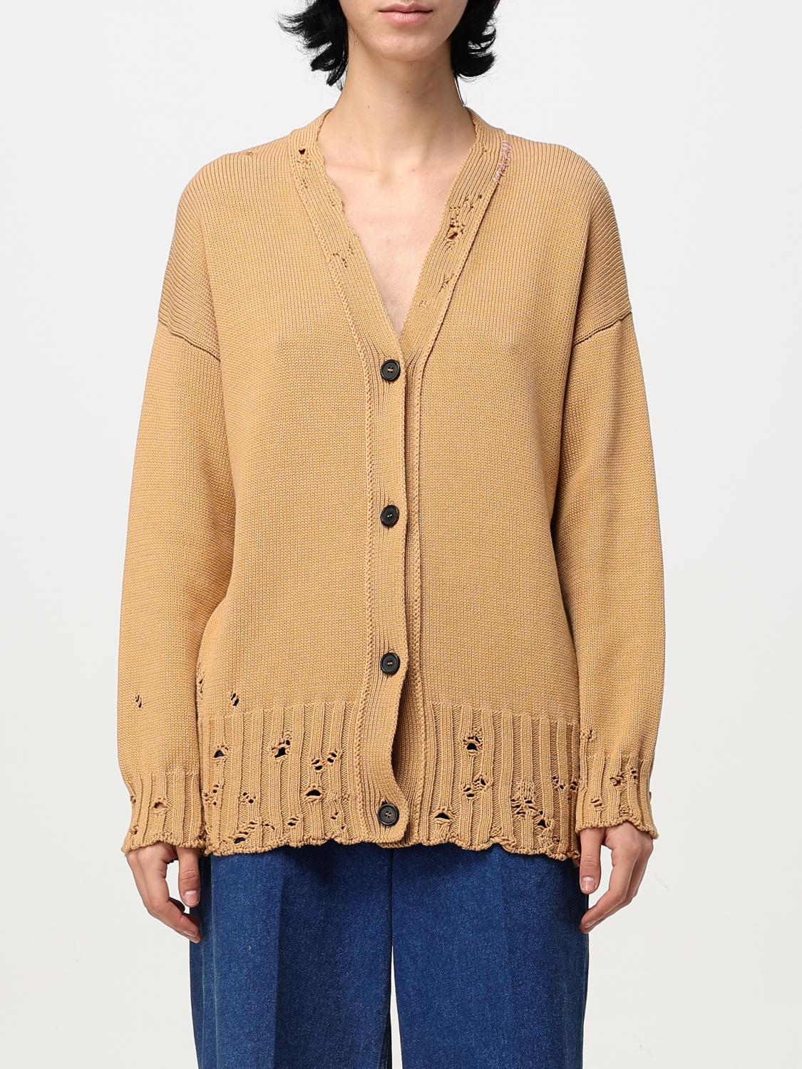 MARNI CARDIGAN: Sweater woman Marni, Camel - Img 1