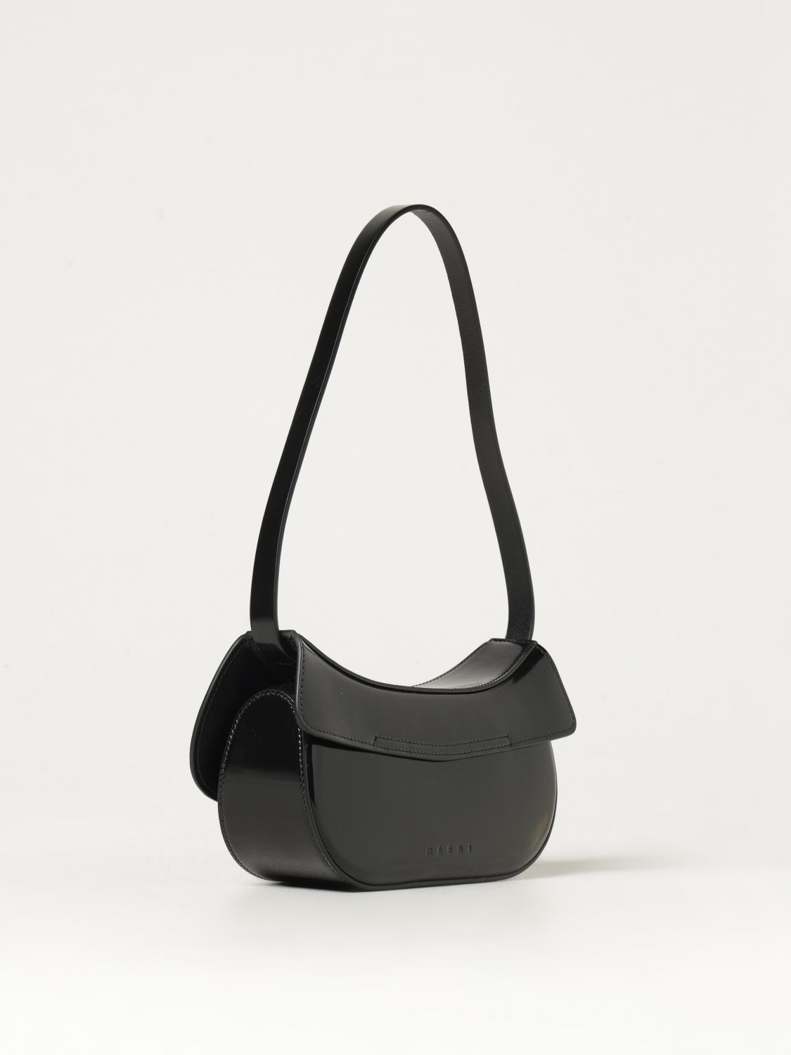 MARNI BORSA A SPALLA: Borsa a spalla donna Marni, Nero - Img 3