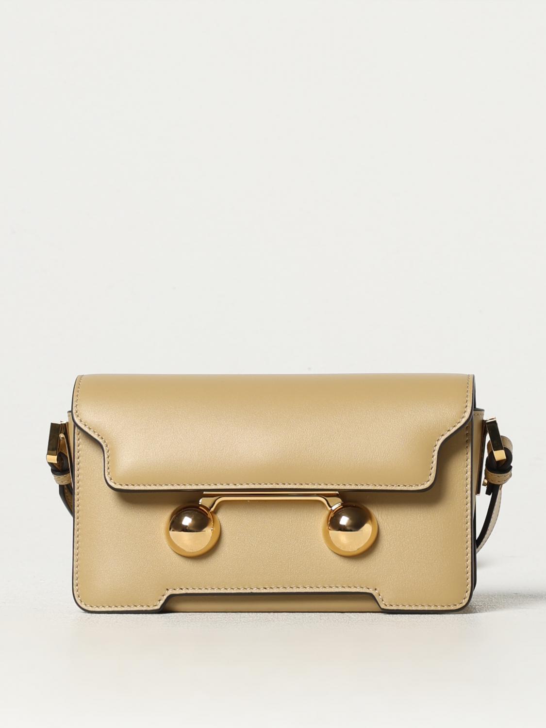 MARNI MINI BAG: Shoulder bag woman Marni, Beige - Img 1