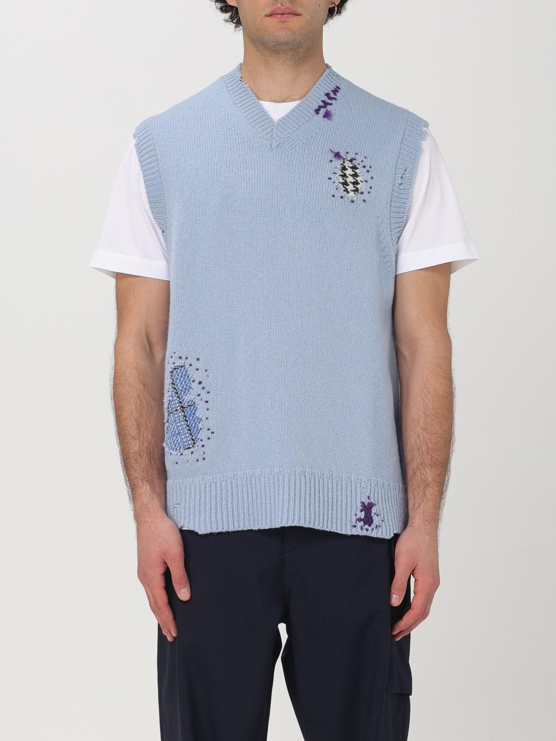 MARNI SUIT VEST: Sweater men Marni, Gnawed Blue - Img 1