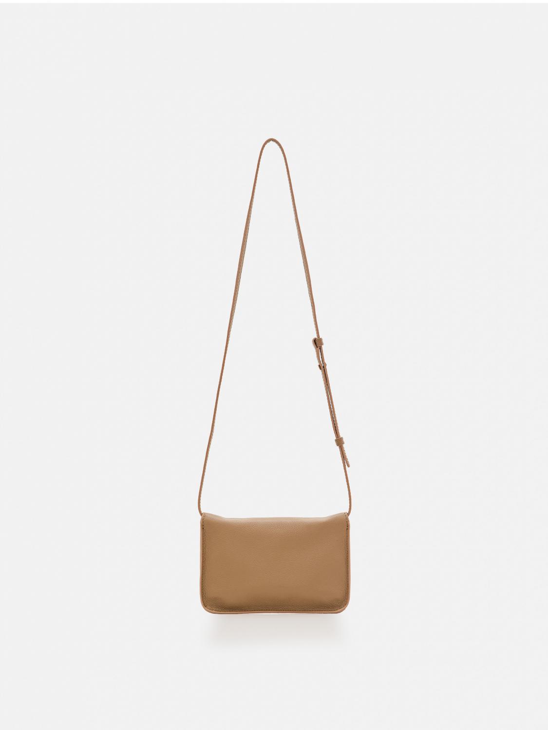 MARNI BORSA A TRACOLLA: Borsa Marni in pelle a grana , Beige - Img 3