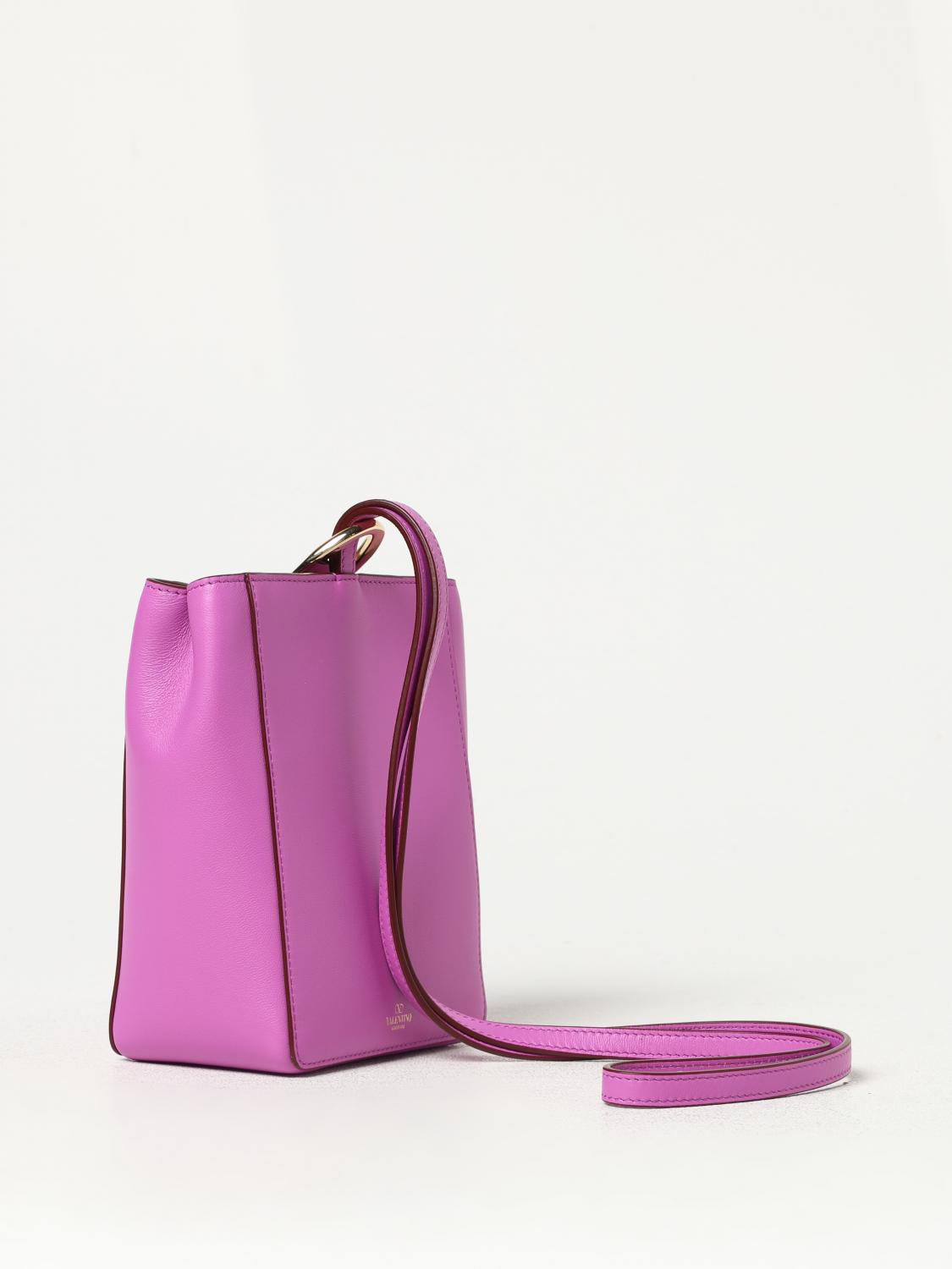 VALENTINO GARAVANI MINI-TASCHE: Schultertasche damen Valentino Garavani, Fuchsia - Img 3