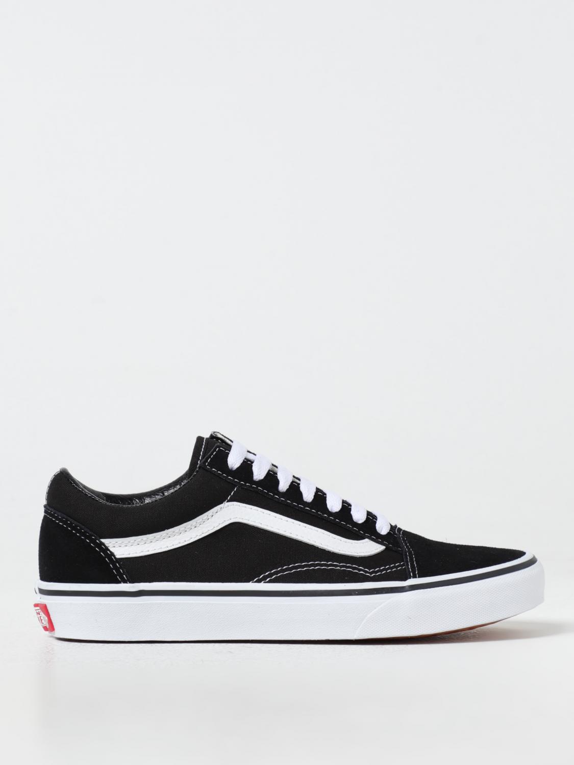 VANS SNEAKERS: Sneakers Old Skool Vans in camoscio e canvas , Nero - Img 1