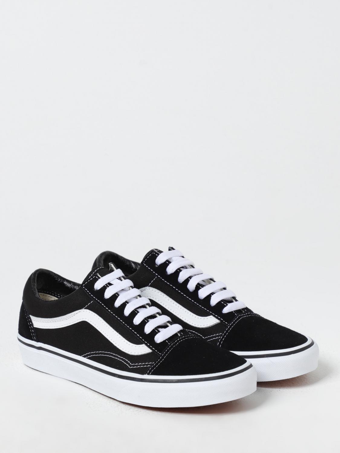 VANS SNEAKERS: Sneakers Old Skool Vans in camoscio e canvas , Nero - Img 2