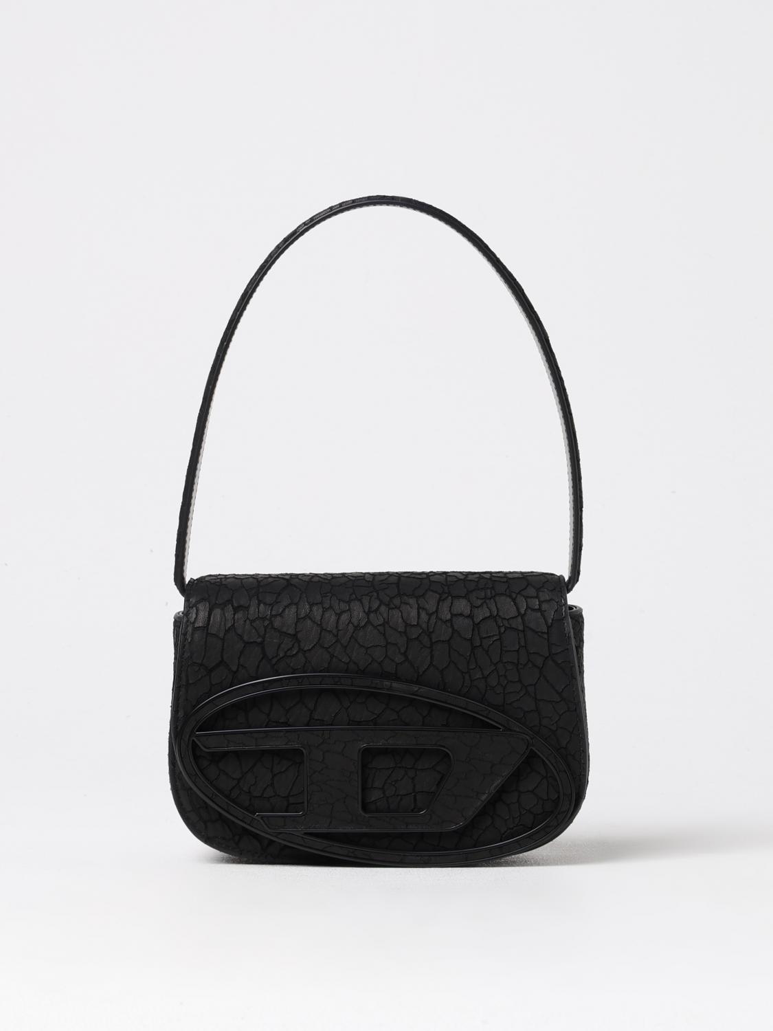 DIESEL BORSA MINI: Borsa 1DR Diesel in pelle arida , Nero - Img 1