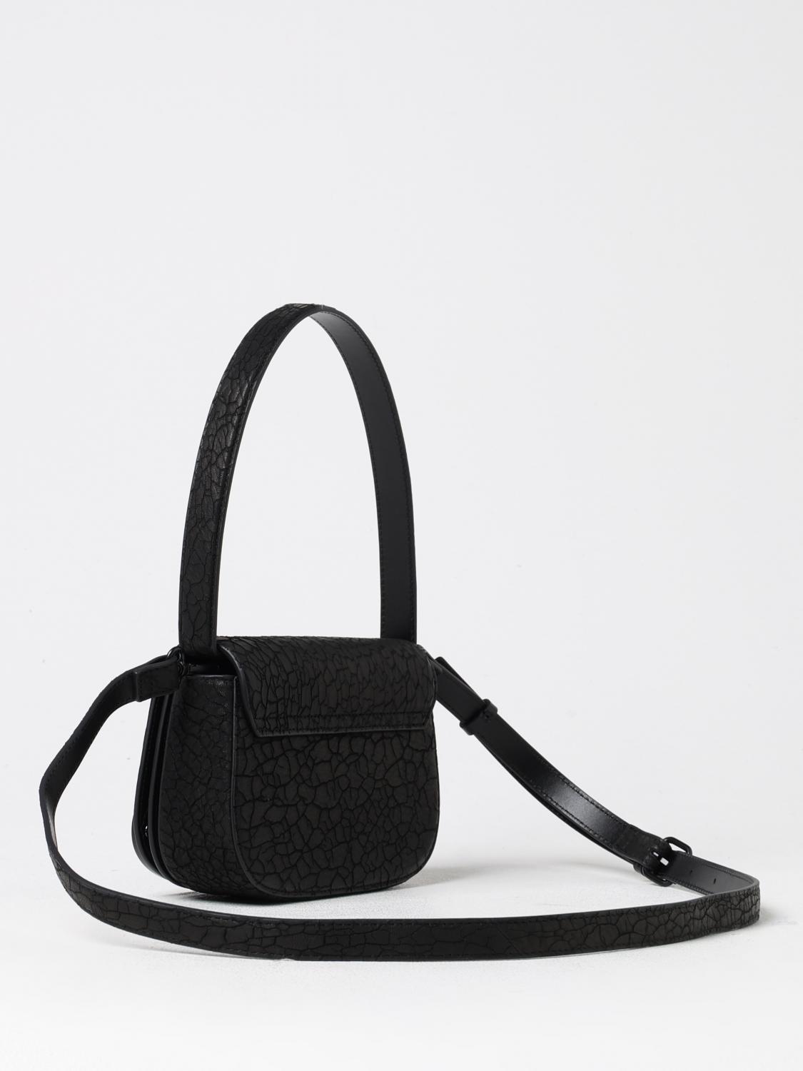 DIESEL BORSA MINI: Borsa 1DR Diesel in pelle arida , Nero - Img 3