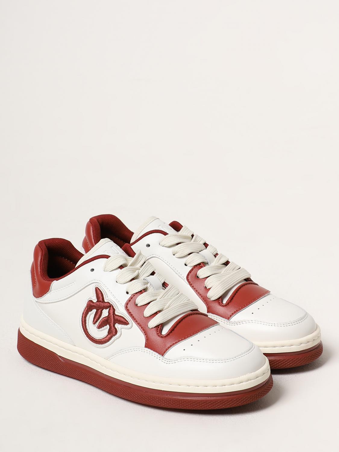 PINKO SNEAKERS: Sneakers Mandy Pinko in pelle , Bianco 2 - Img 2