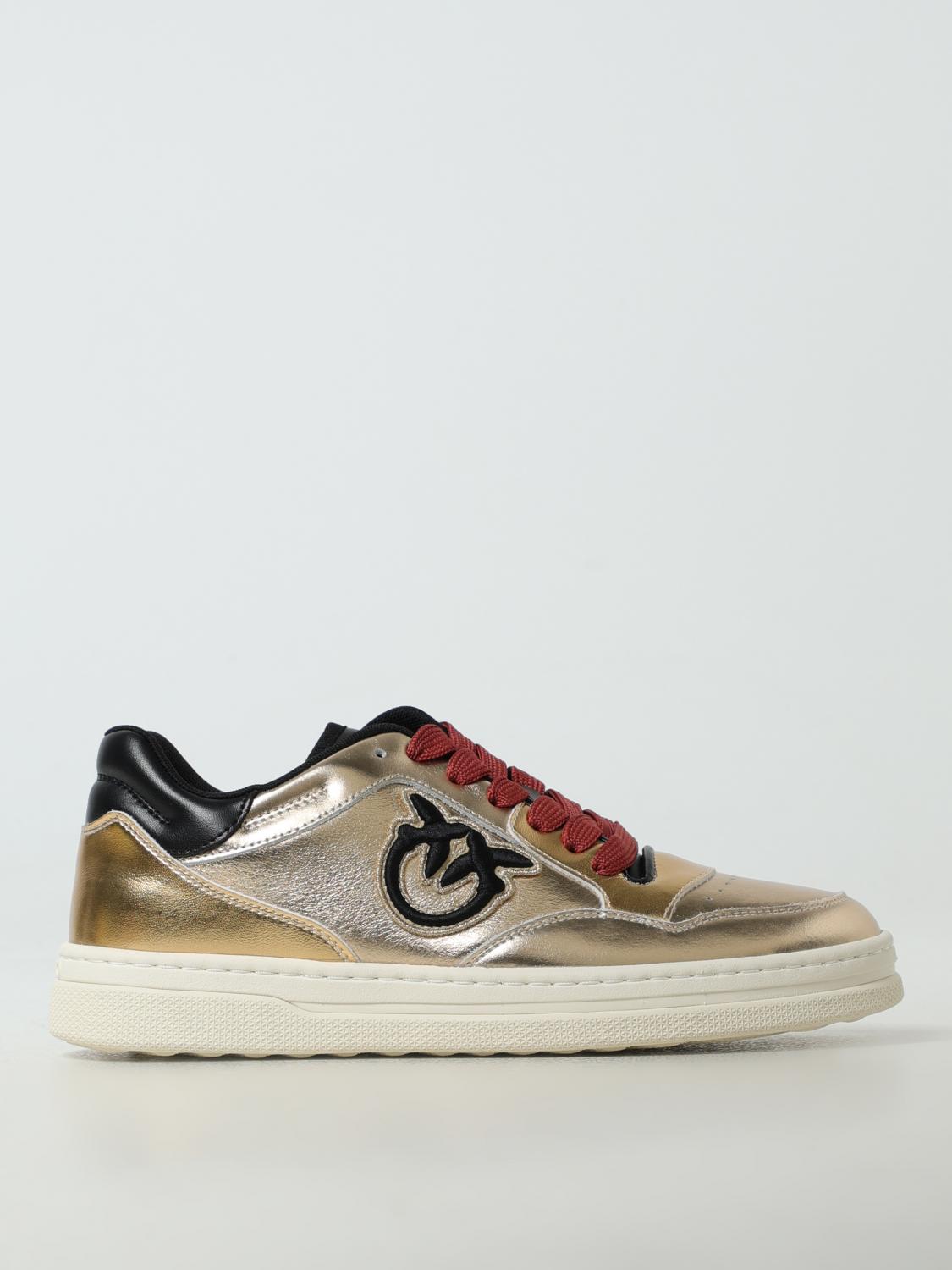 PINKO SNEAKERS: Sneakers woman Pinko, Gold - Img 1