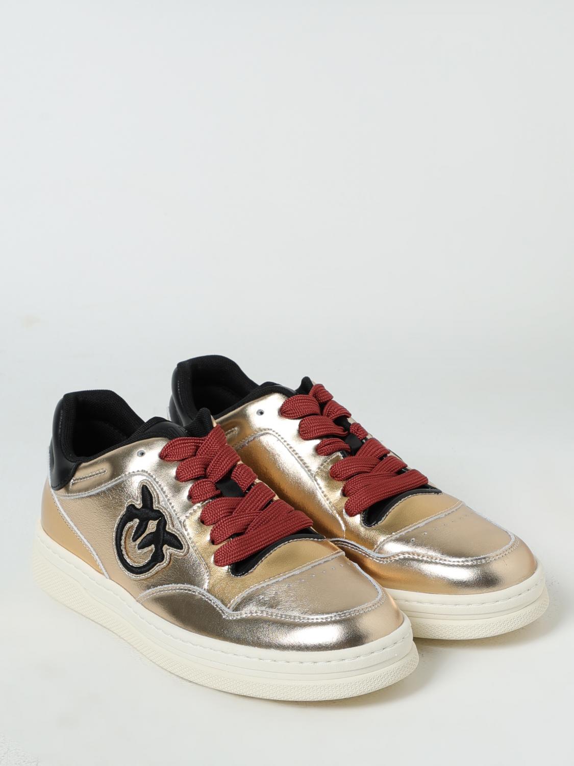 PINKO SNEAKERS: Sneakers woman Pinko, Gold - Img 2