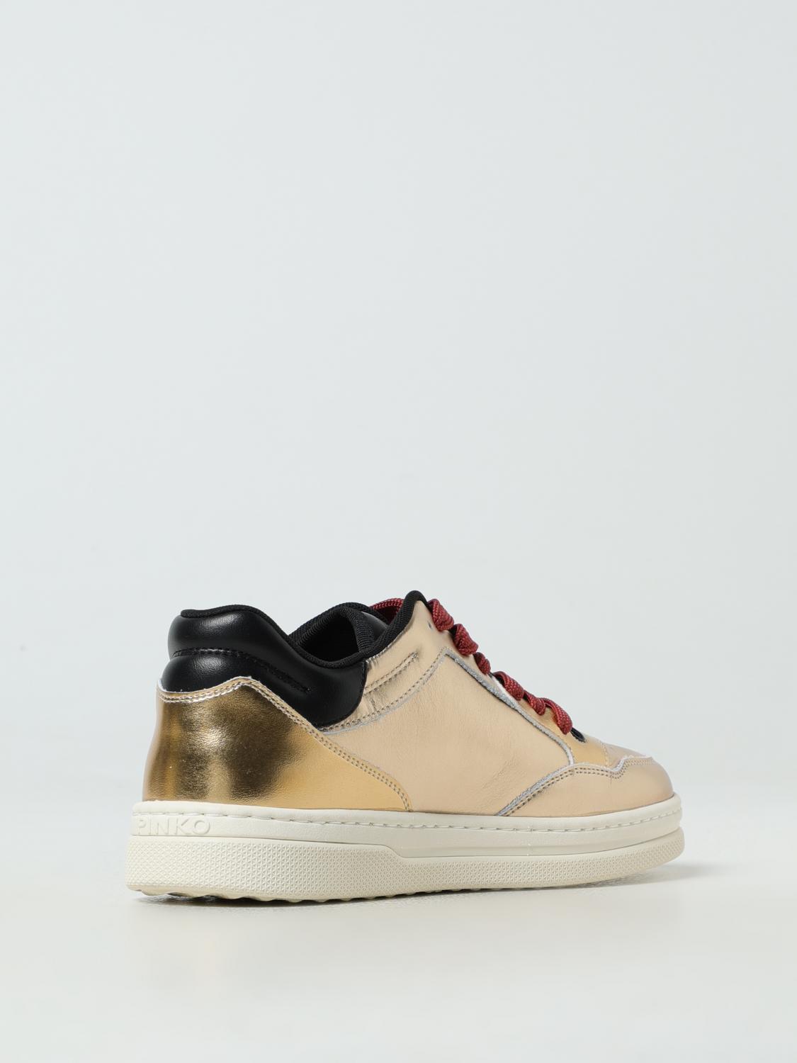 PINKO SNEAKERS: Sneakers woman Pinko, Gold - Img 3