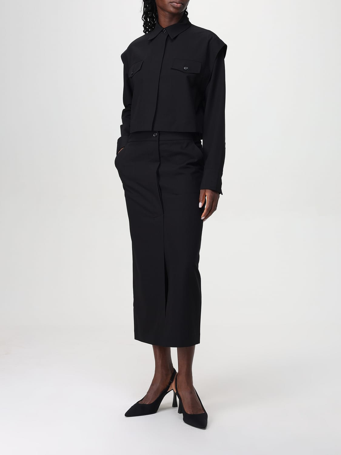 PINKO CAMICIA: Camicia Pinko in viscosa , Nero - Img 2