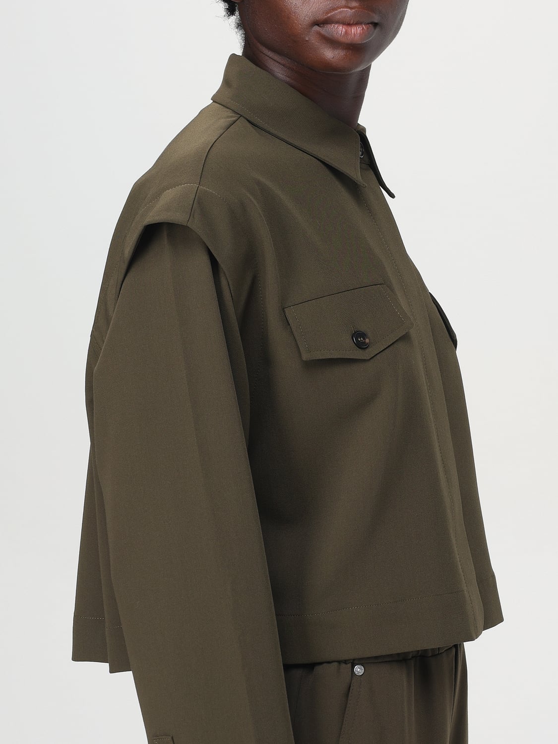 PINKO CAMICIA: Camicia Pinko in viscosa , Militare - Img 4