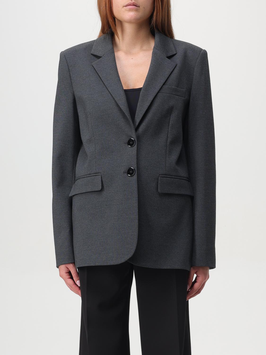 PINKO AMERICANA: Americana mujer Pinko, Gris - Img 1