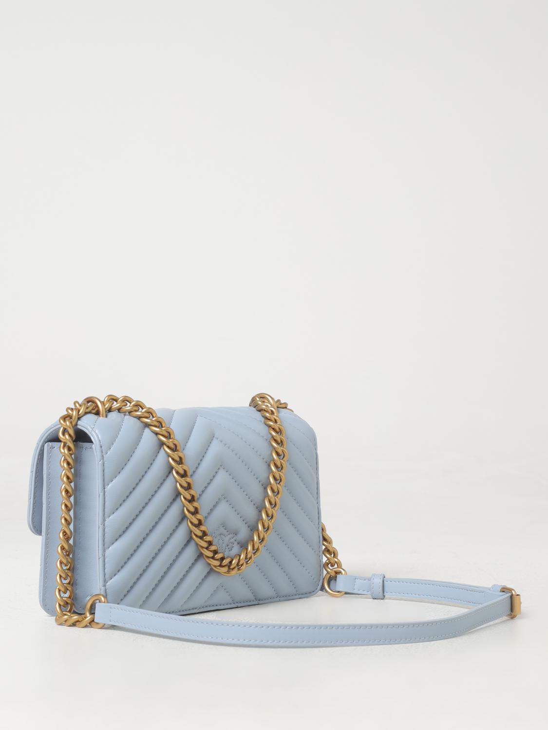 PINKO MINI BOLSO: Bolso de hombro mujer Pinko, Azul Claro - Img 2