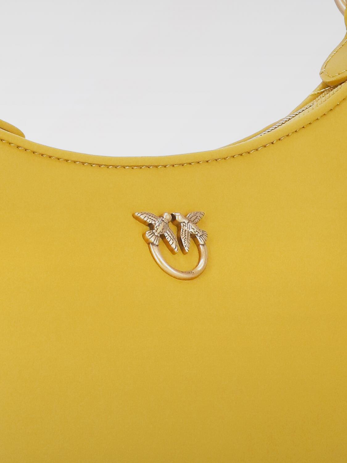 PINKO BORSA A SPALLA: Borsa Pinko in pelle , Giallo - Img 5