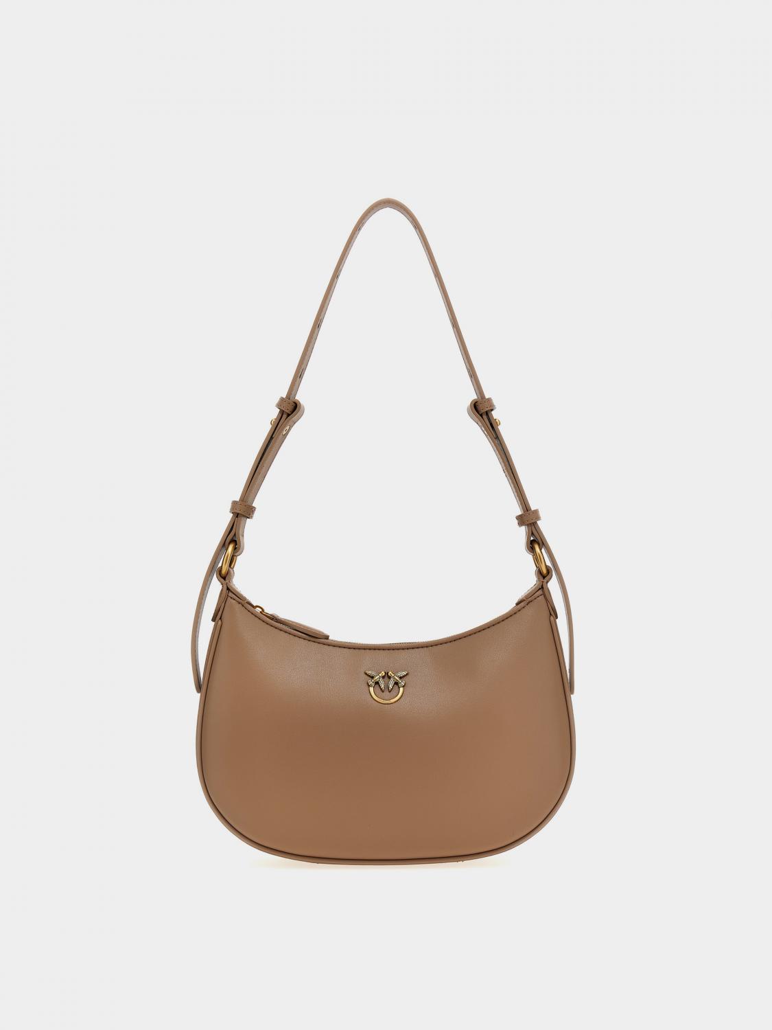 PINKO BORSA A SPALLA: Borsa Pinko in pelle , Beige - Img 1