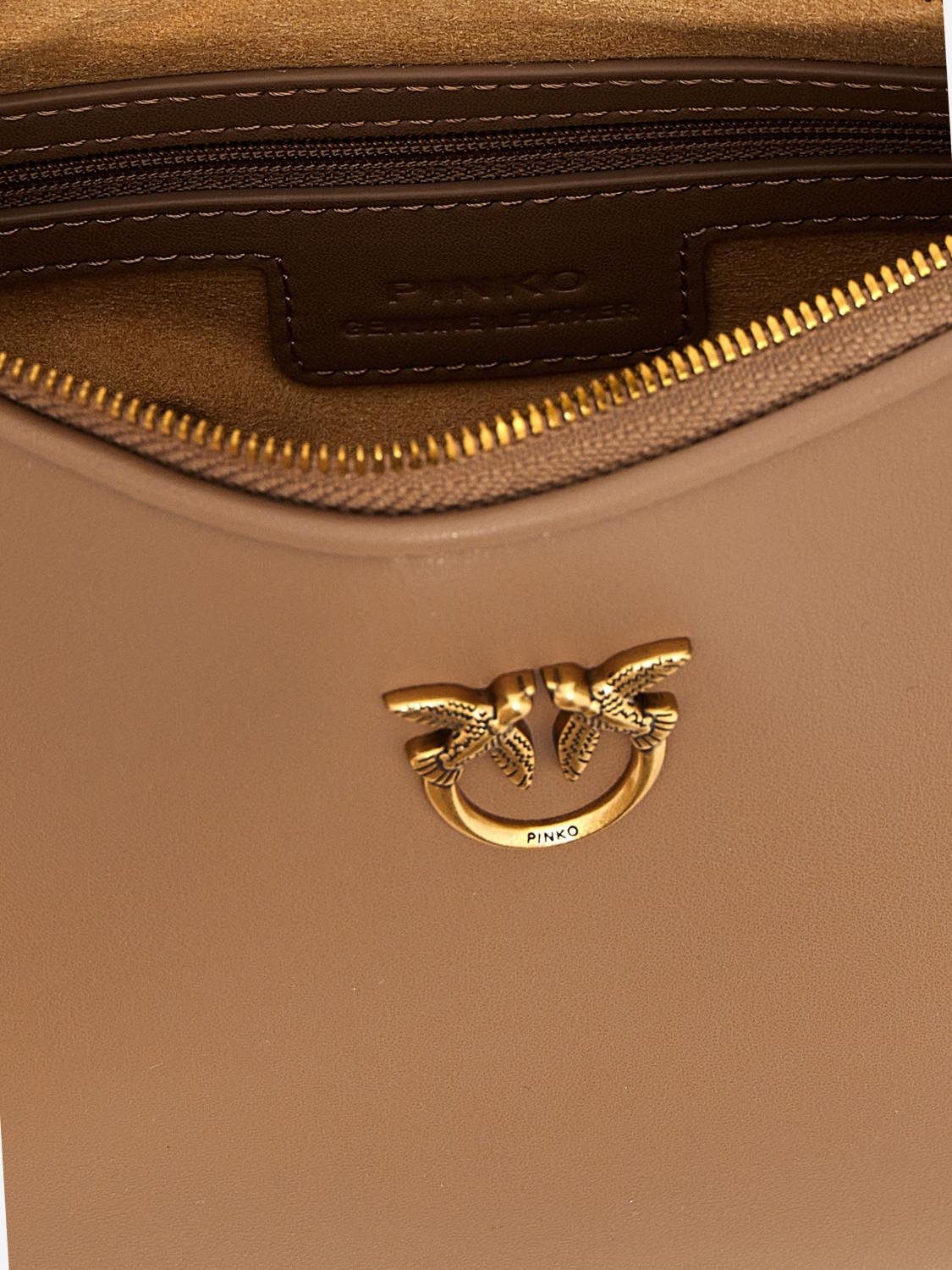 PINKO BORSA A SPALLA: Borsa Pinko in pelle , Beige - Img 4