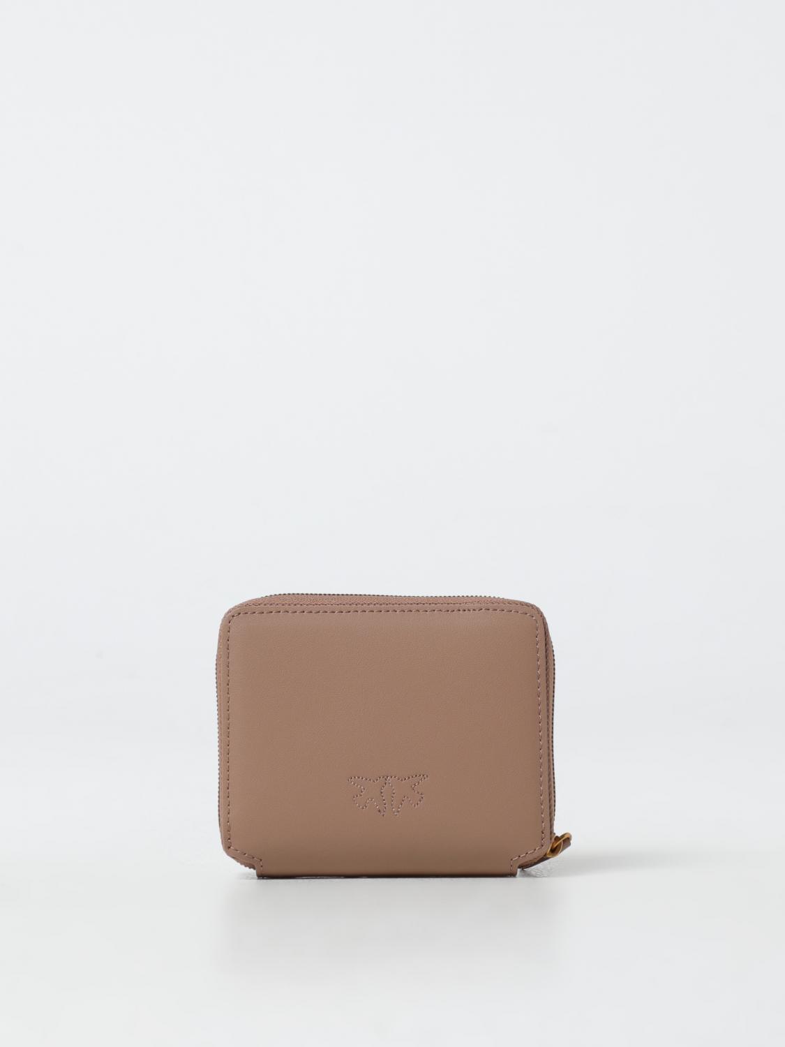 PINKO PORTAFOGLIO: Portafoglio Pinko in pelle , Beige - Img 3