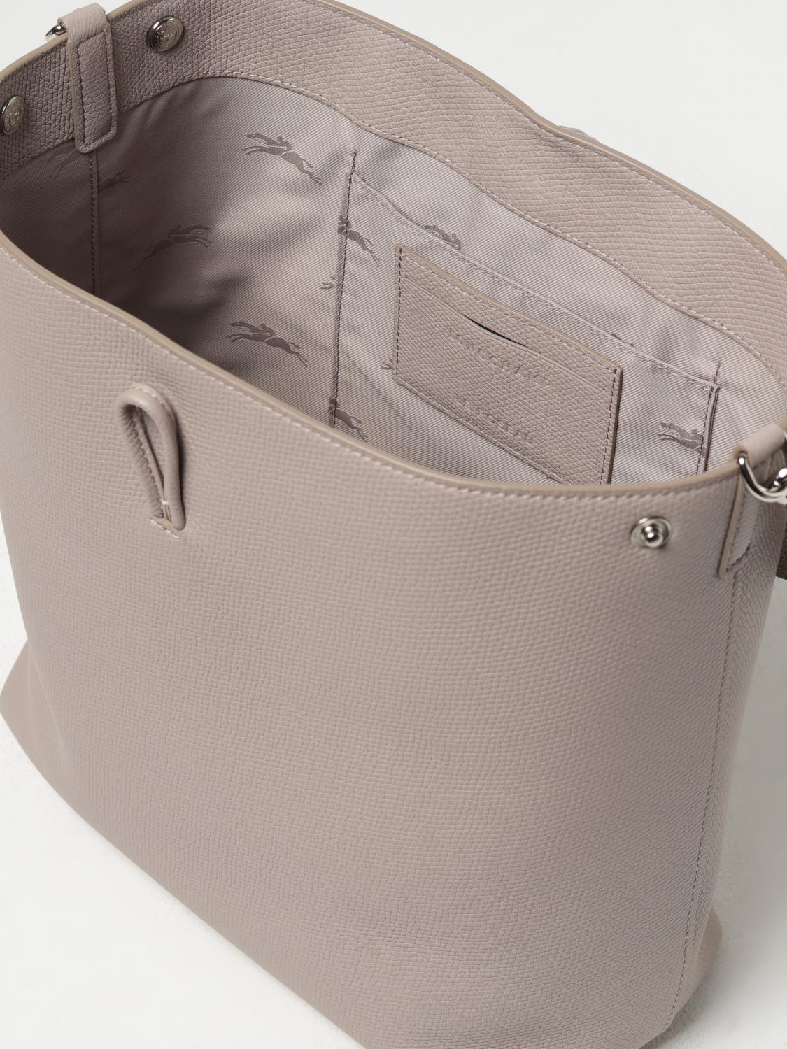 Longchamp Outlet: Shoulder bag woman - Dove Grey | Longchamp