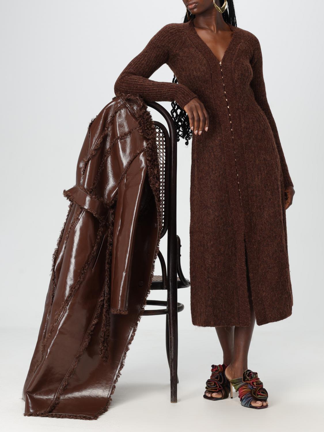 CULT GAIA COAT: Coat woman Cult Gaia, Brown - Img 2