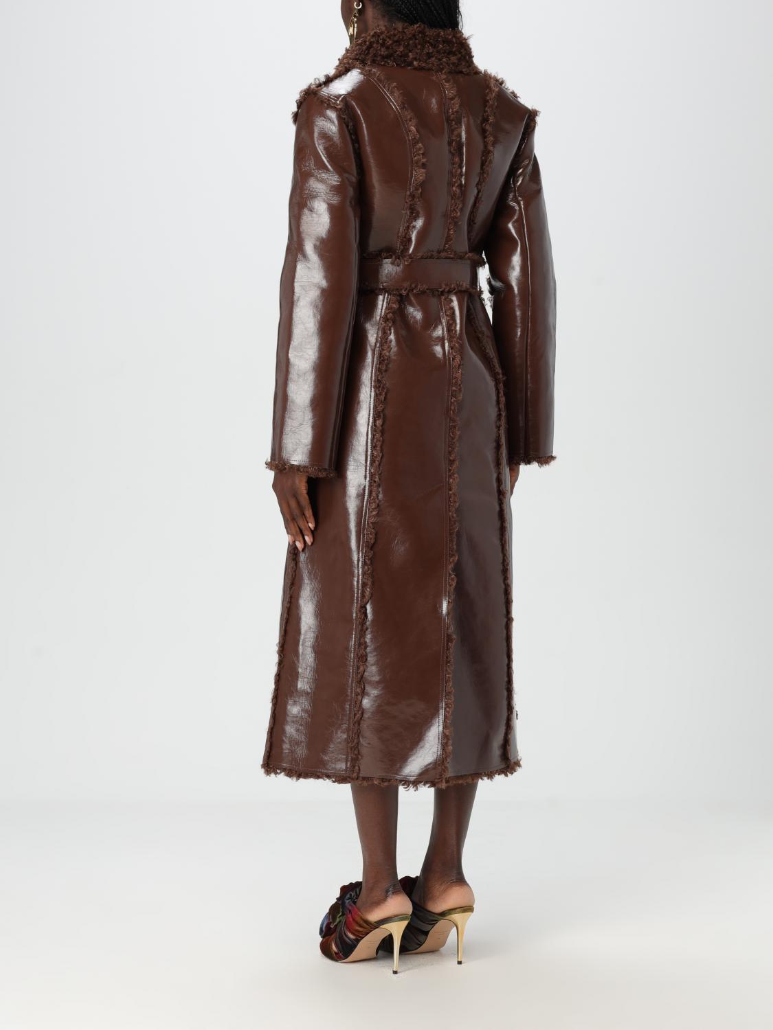 CULT GAIA COAT: Coat woman Cult Gaia, Brown - Img 3