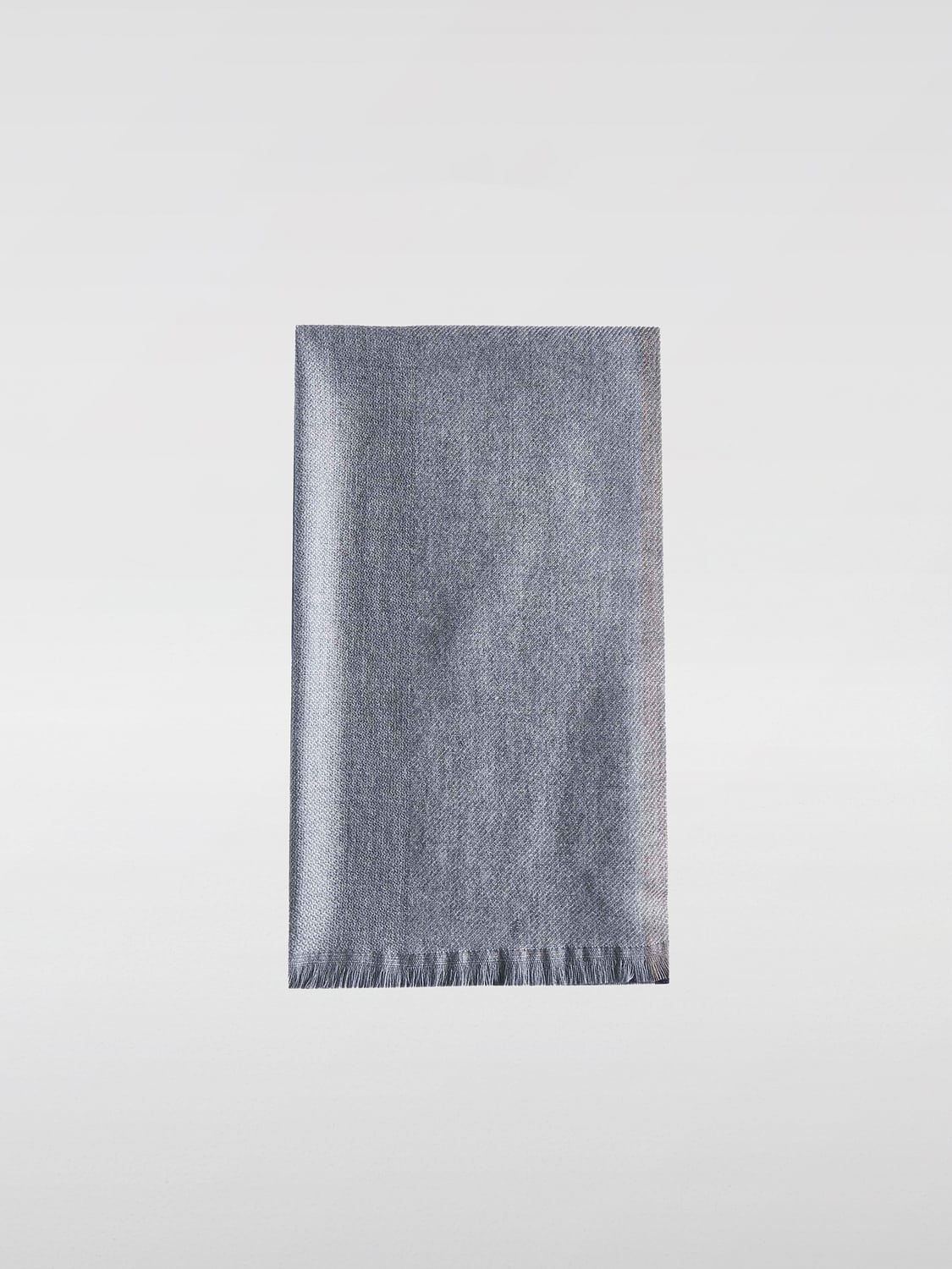 BRUNELLO CUCINELLI SCHAL: Schal herren Brunello Cucinelli, Grau - Img 1