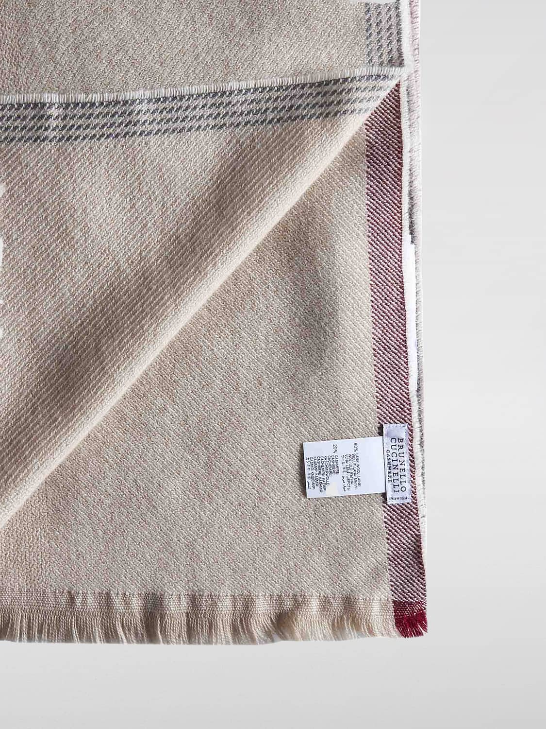 BRUNELLO CUCINELLI ÉCHARPE: écharpe homme Brunello Cucinelli, Sable - Img 2