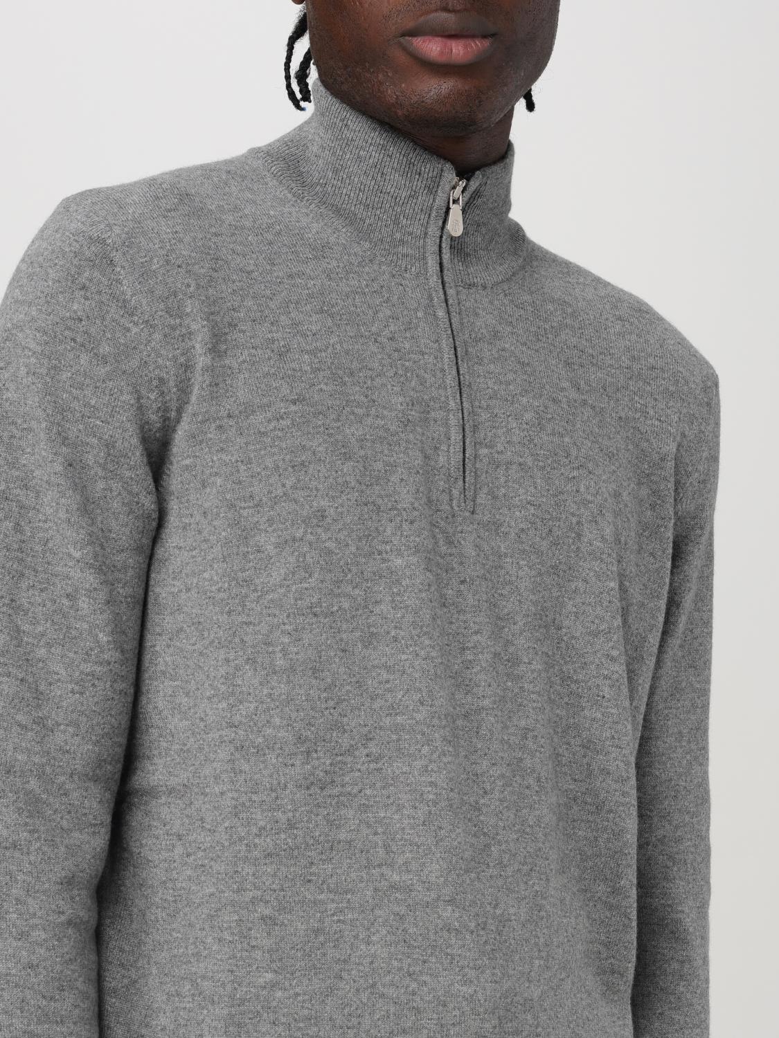 BRUNELLO CUCINELLI 스웨터: 스웨터 남성 Brunello Cucinelli, 차콜 - Img 5