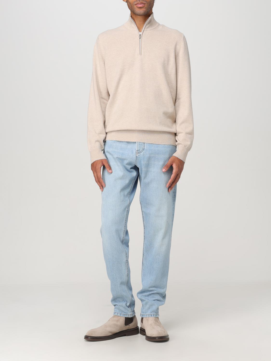BRUNELLO CUCINELLI PULLOVER: Pullover herren Brunello Cucinelli, Sand - Img 2