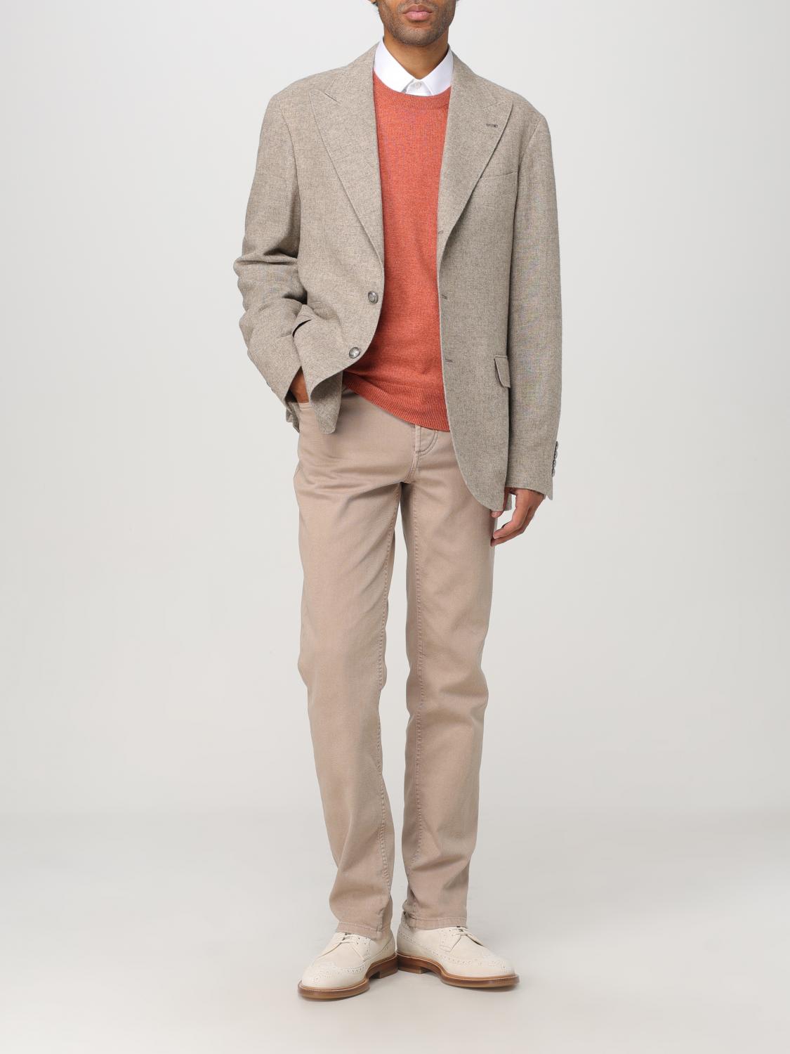 BRUNELLO CUCINELLI PULLOVER: Pullover herren Brunello Cucinelli, Orange - Img 2