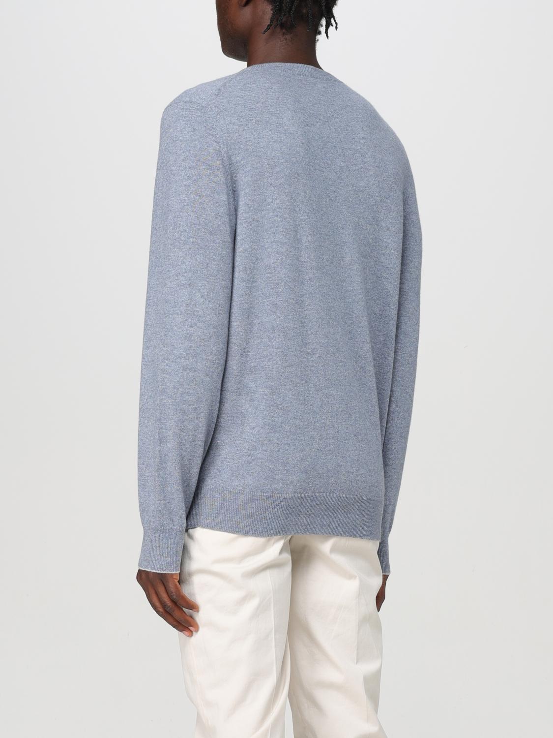BRUNELLO CUCINELLI PULLOVER: Pullover herren Brunello Cucinelli, Hellblau - Img 3