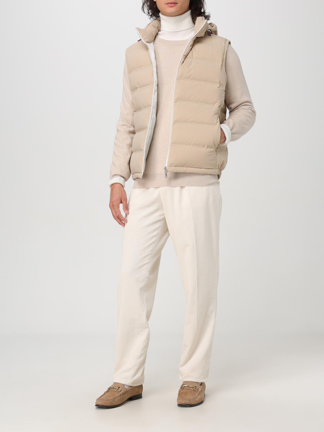 BRUNELLO CUCINELLI PULLOVER: Pullover herren Brunello Cucinelli, Beige - Img 2