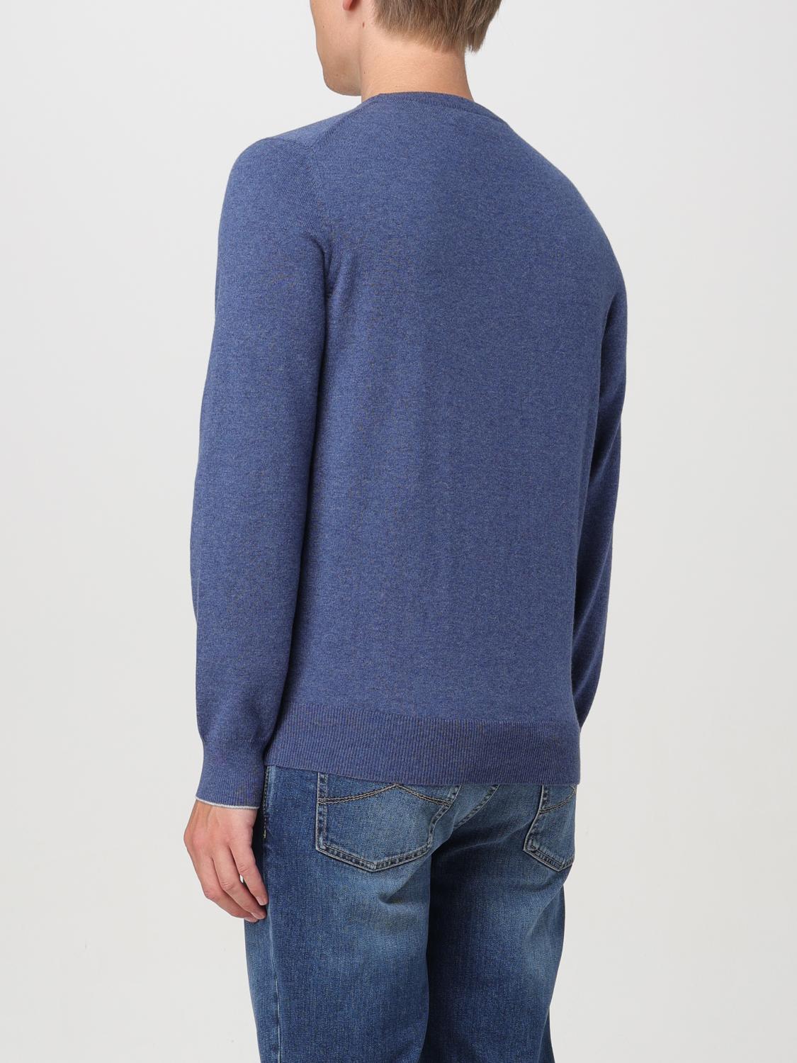 BRUNELLO CUCINELLI PULLOVER: Pullover herren Brunello Cucinelli, Royal Blue - Img 3
