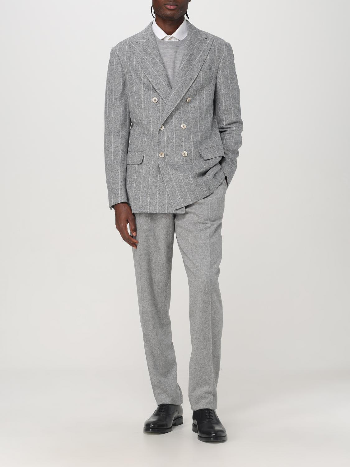 BRUNELLO CUCINELLI PULLOVER: Pullover herren Brunello Cucinelli, Grau - Img 2